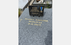 Plaque du souvenir pour Maurice GAULIER