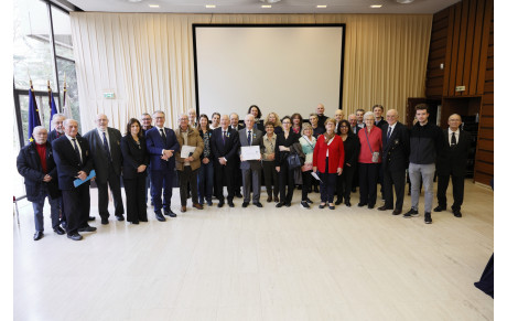 Remise de médailles ministérielle et plaquette de la reconnaissance départementale à La Garenne-Colombes
